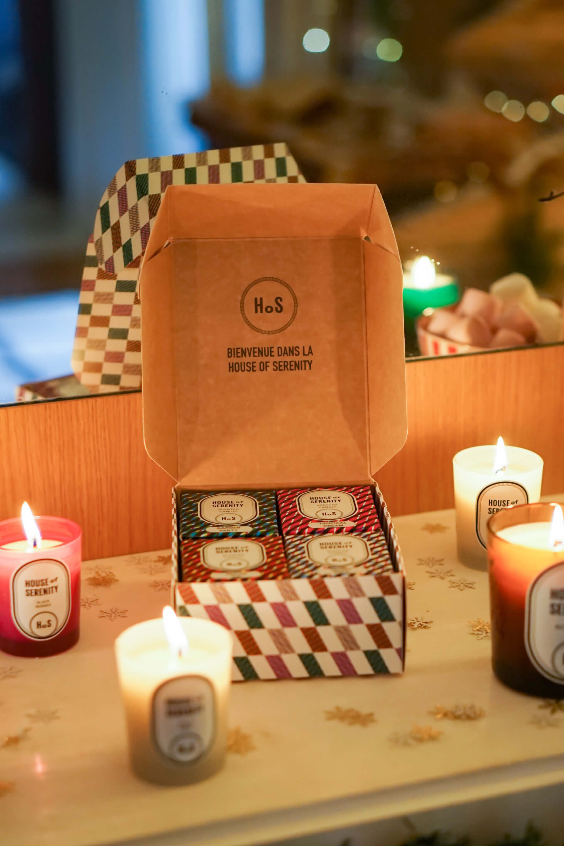 Coffret Cadeau House of Serenity 4 bougies