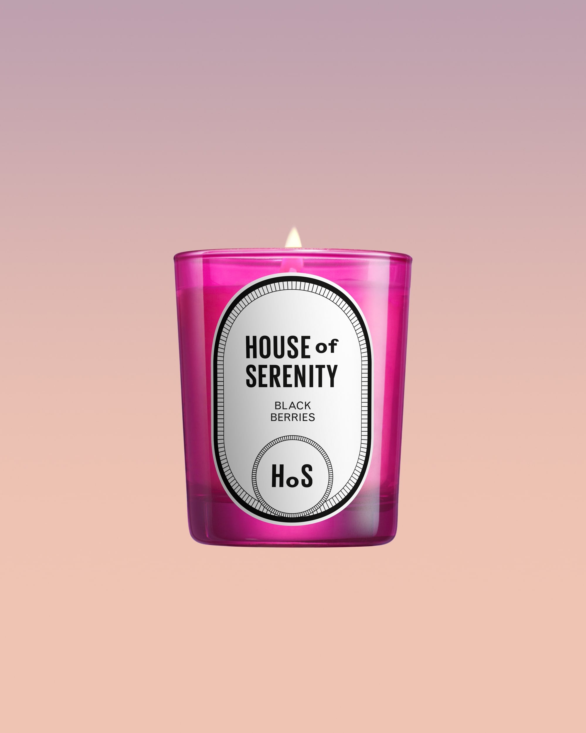 Bougies parfumées The house of serenity Black Berries Floral Collection